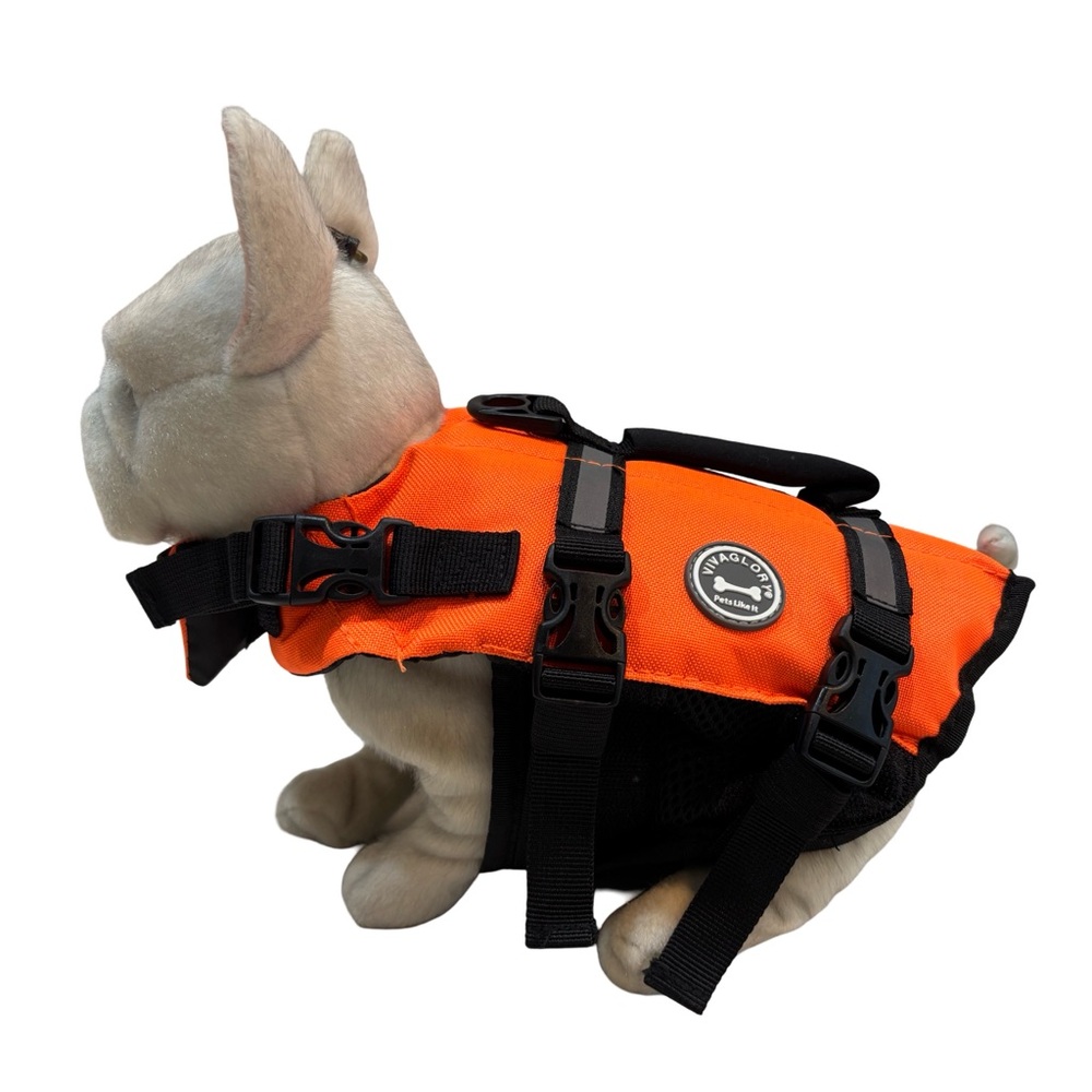 XSmall Dog or Puppy Orange‎ Life Vest by Vivaglory